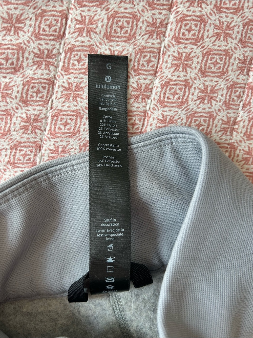 Lululemon Men’s Tundra Trek 3 Quarter Zip - Picture 6 of 11